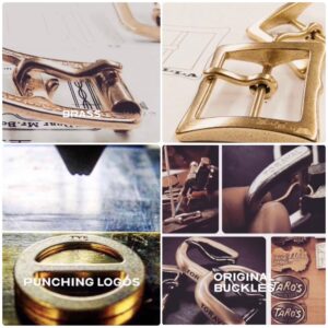 メタルハウスでは、ベルトバックルを始め、オーダーメイドで革の選択、縫製、取り付けまで、オーダーメイドでベルトの製作までお手伝いができます。
