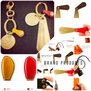 国内、海外、業種をを問わずオリジナルのボタン、カシメ、ホックを作成したい、ジッパーやチャーム、ネームプレート、看板、缶バッジなどのアクセサリーやバックル、キーホルダー、靴べらなどの金属製小物にオリジナルのロゴやモチーフを入れた金具を作成したいなど、オリジナル、特注金具作成に関してのご相談多くを頂きます。