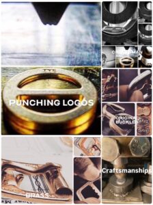 アパレル、ファッション、ブランドオリジナル、オーダーメイドのバックルや美錠。洋服やジャケットのアクセントにしたり、ブランドオリジナルのロゴやデザインを彫刻したり、、バック、革小物、ブーツや靴、、完全オーダーメイドのバックルが作れます。