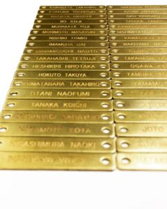 シリアルナンバー、ナンバリング、ゴルフマーカー、識別タグ、QRコード、オリジナルのブランドネームプレート、チャーム、ペンダントトップ、ゴルフ会員様ネームタグ 、部屋番号付きホテルルームキー、結婚式のゲスト様のネーム、神社仏閣、冠婚葬祭