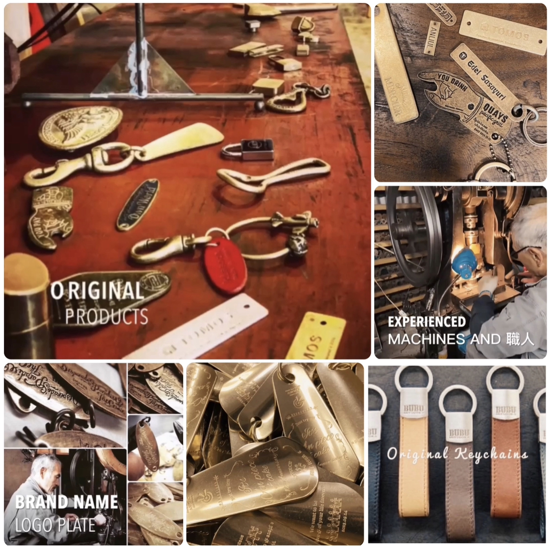 オリジナルブランド、イベント、グッズ、カタログショッピング、学校、社名、ギフト、様々な用途に合わせて、自由なデザインでオリジナル金具やプロダクト、商品をカスタマイズができる技術と歴史、それを使いこなせる職人がいます。
