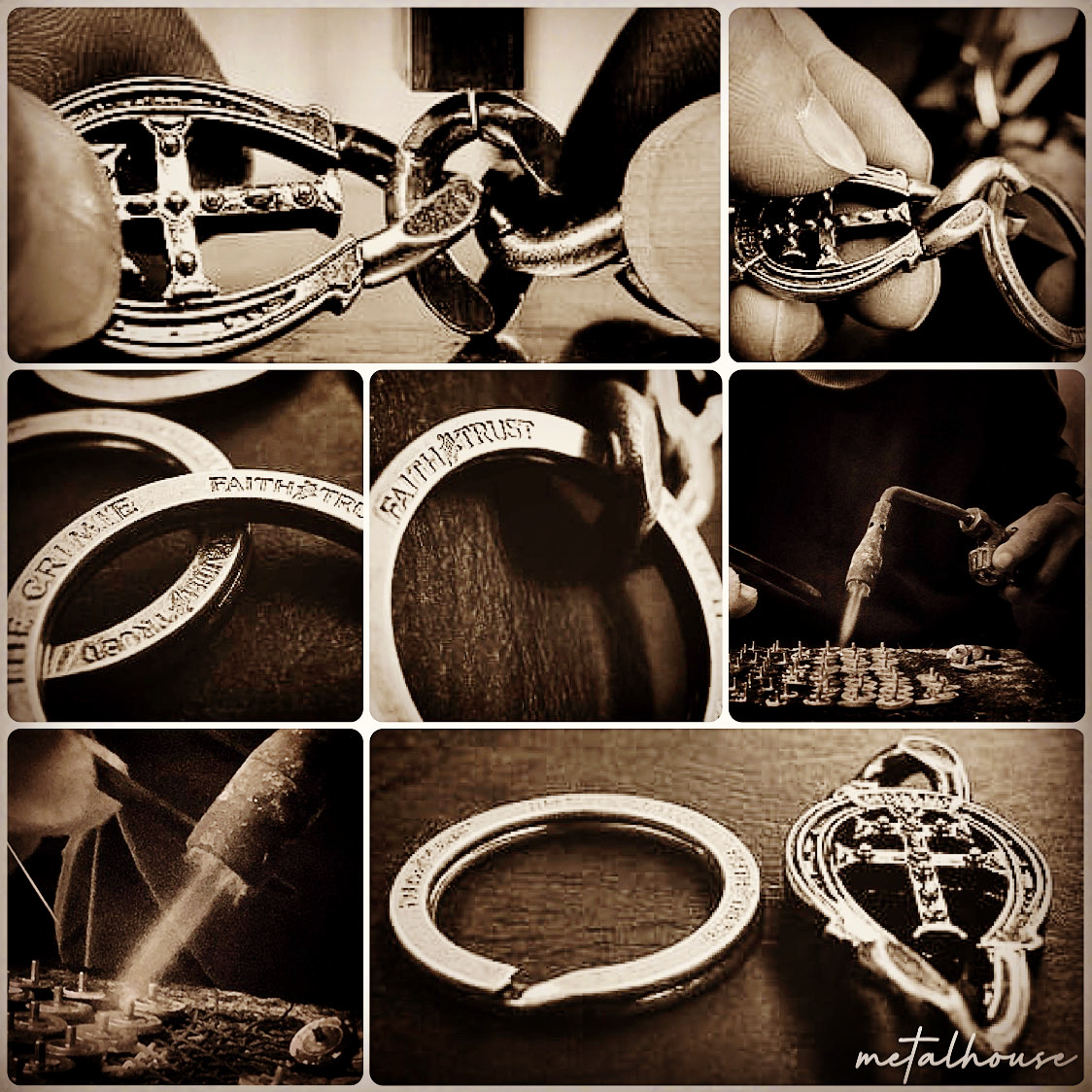 metal house / メタルハウス / オリジナル金具 ブランドオリジナルロゴ入り、特注ホック、ボタン、カシメ金具のオーダー メタルハウス