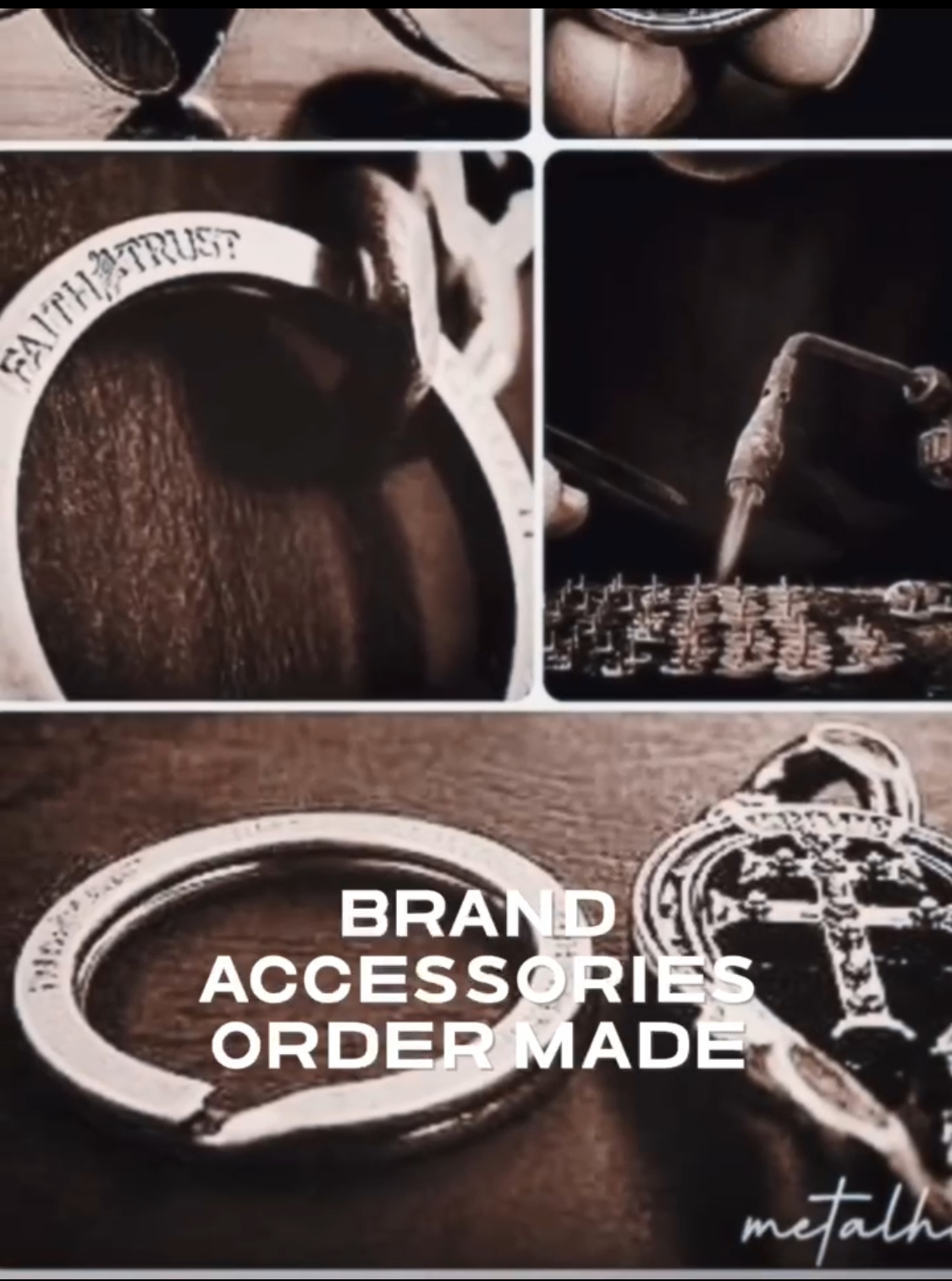 お客様オリジナルブランドや、首輪、バッグ、小物、また洋服、記念品、プレゼントなど、アクセサリーパーツ、ダブルリング、キーホルダーの取り付け