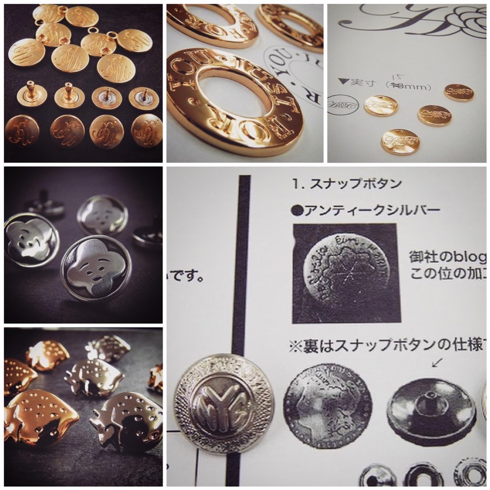 オリジナルのメタルパーツやブランドロゴ金具を使用した、靴べら、キーホルダー、栓抜き、ホテルルームキー、革小物や金属小物までのオーダーメイド