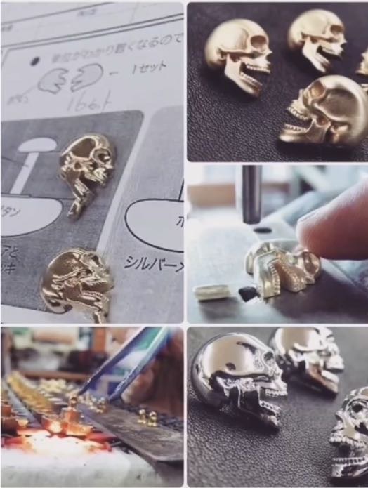 爬虫類の革をメインに財布・バッグにてブランドを展開なさっているお客様から、オリジナルのスカルデザインを立体的に表現した、豪華なブローチのオーダーを頂きました。