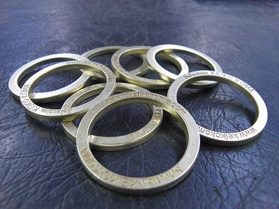 METAL HOUSE BLOG-ネーム入り特注リング